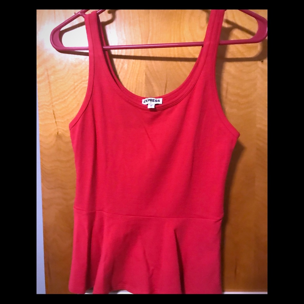 Express peplum tank